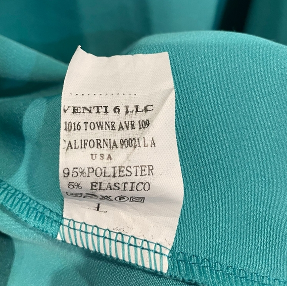 DONNEÉ PAR DIEU TURQUOISE Cardigan Large - Picture 3 of 4